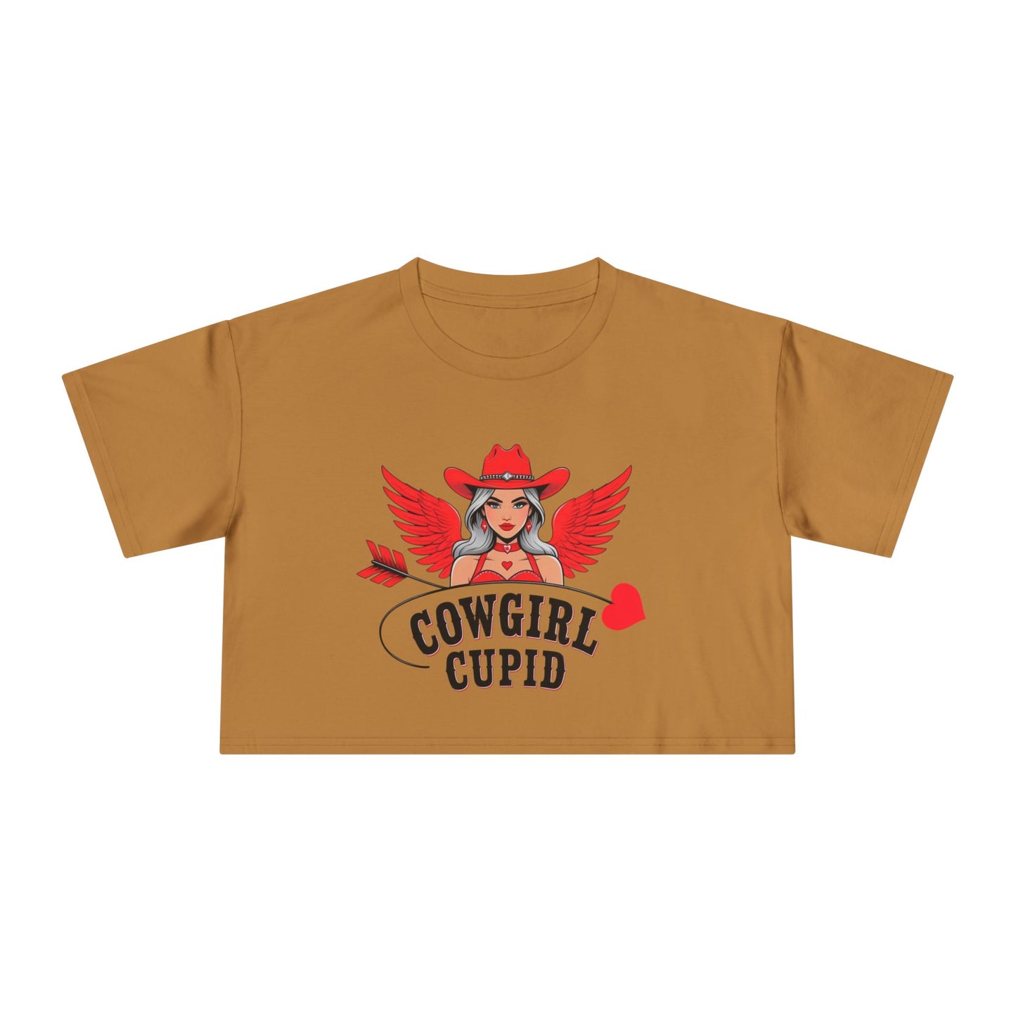 Cowgirl Cupid Crop Tee.