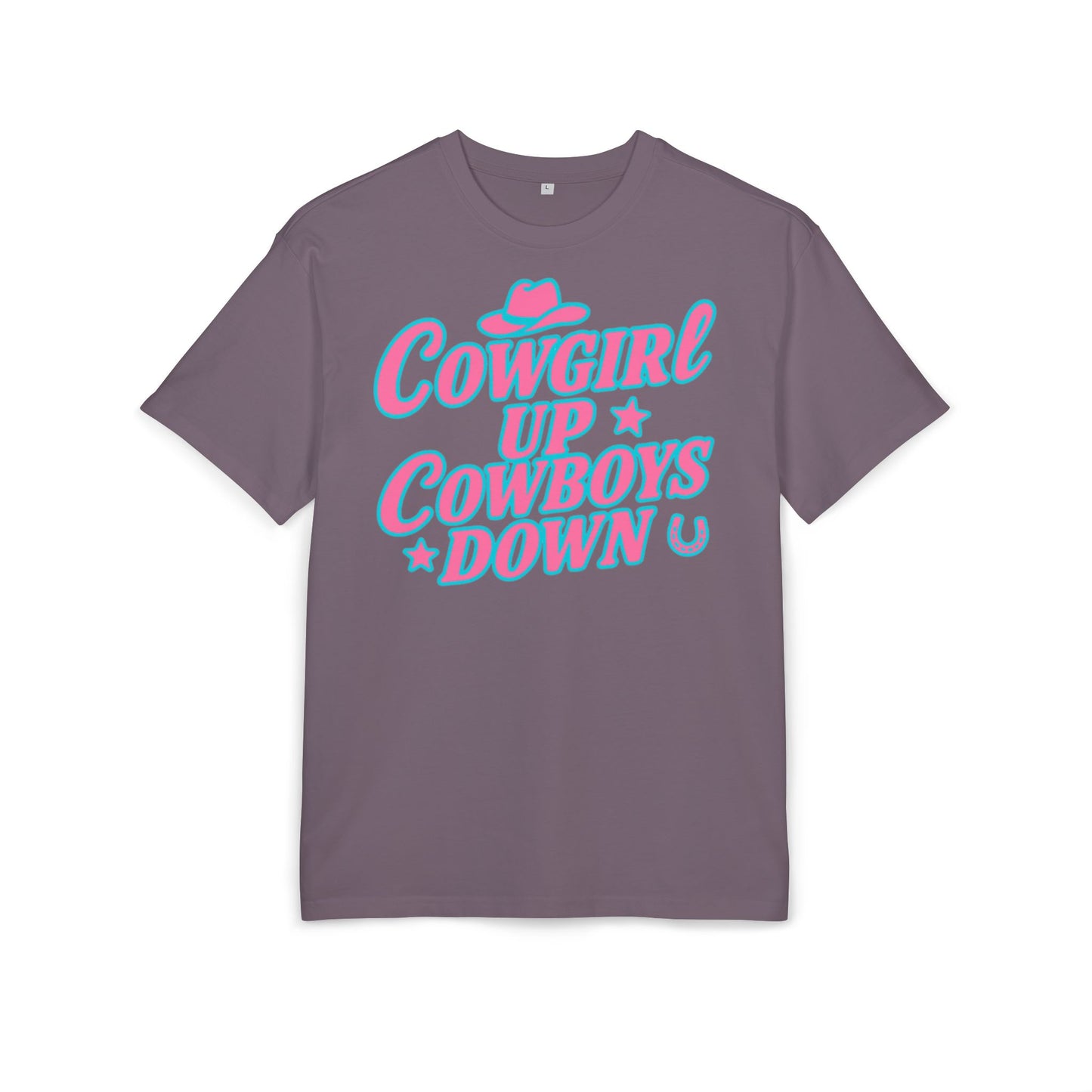 Cowgirl Up Cowboys Down Oversize Tee.