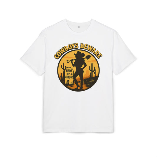 Cowboys Beware (Gravesite) Oversize Tee.