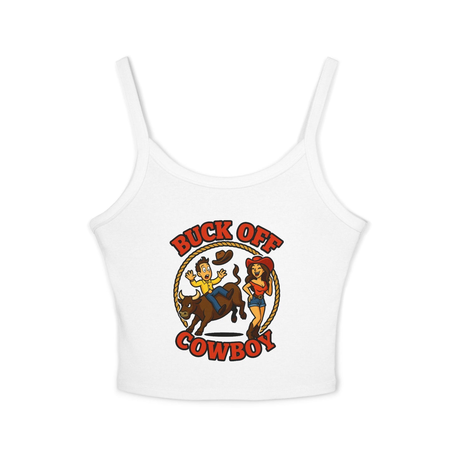 Buck Off Cowboy Spaghetti Strap Tank.