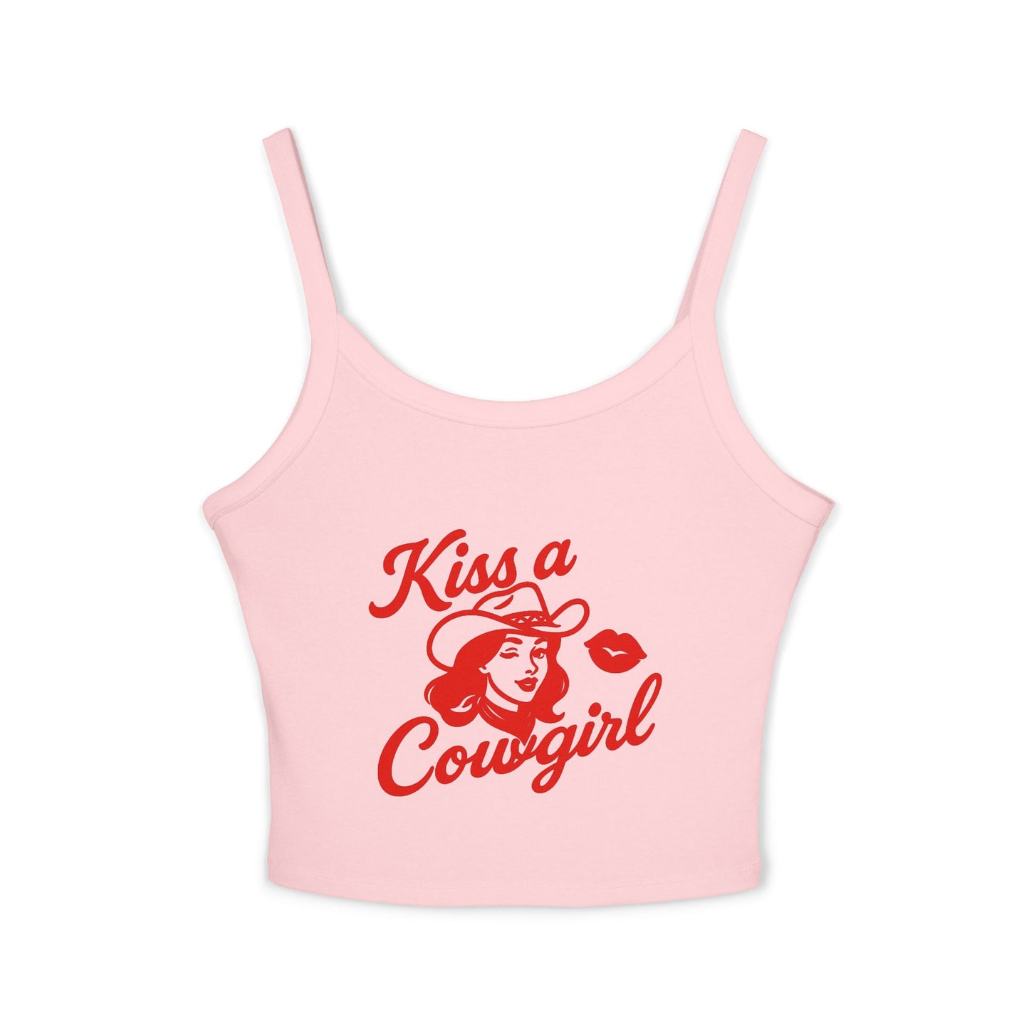 Kiss a Cowgirl Spaghetti Strap Tank.