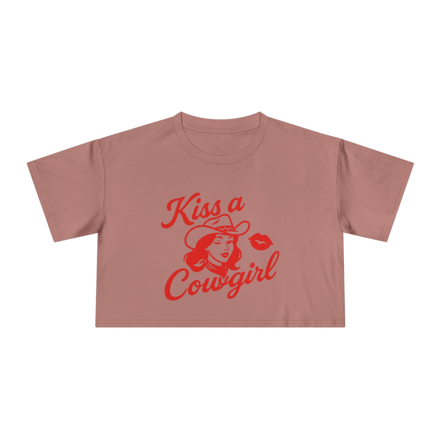 Kiss a Cowgirl Crop Tee.