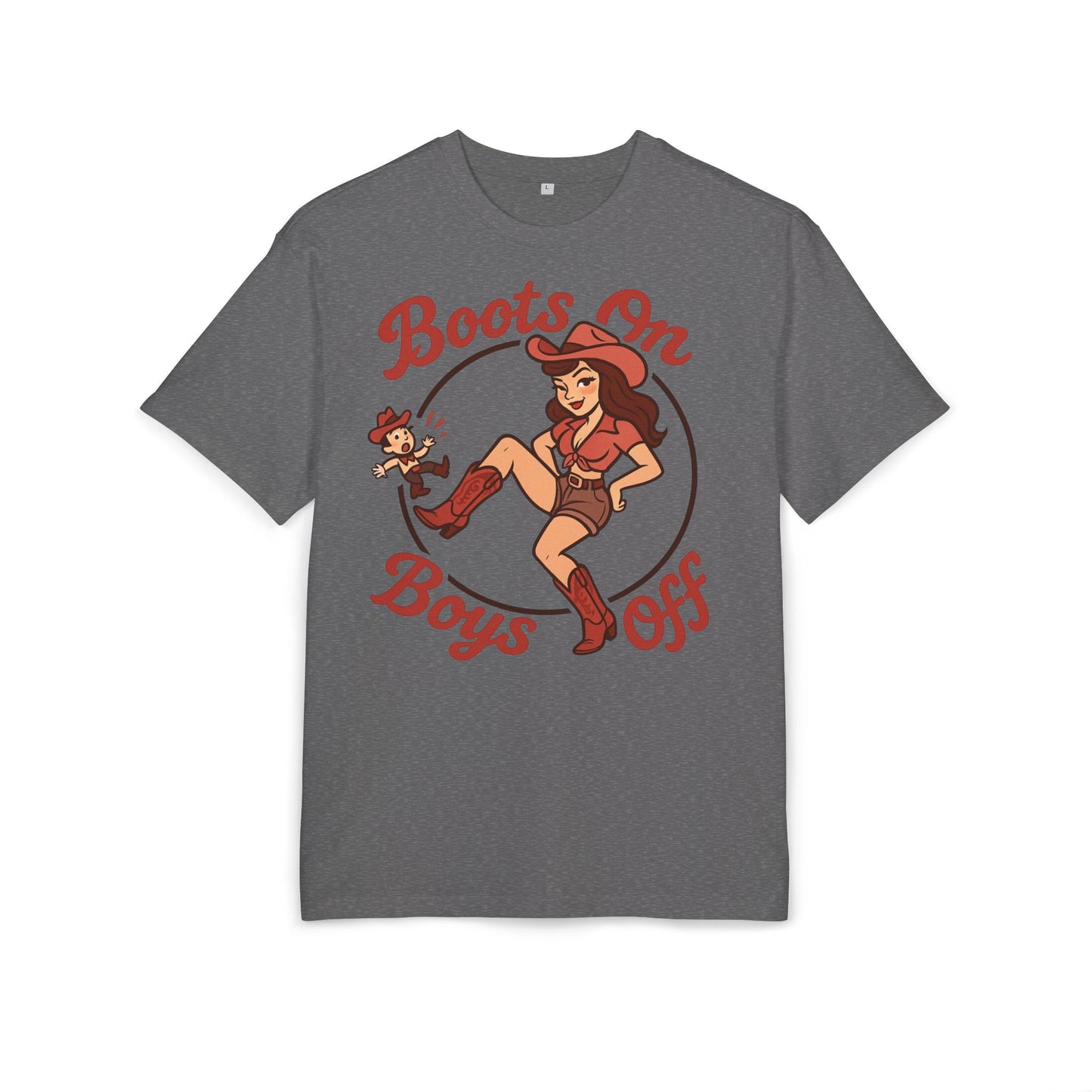 Boots On Boys Off Oversized Tee.