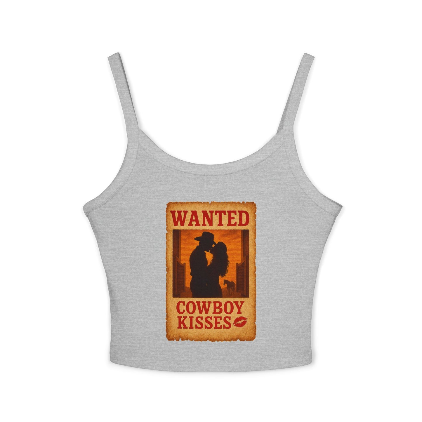 WANTED Cowboy Kisses Spaghetti Strap Tank