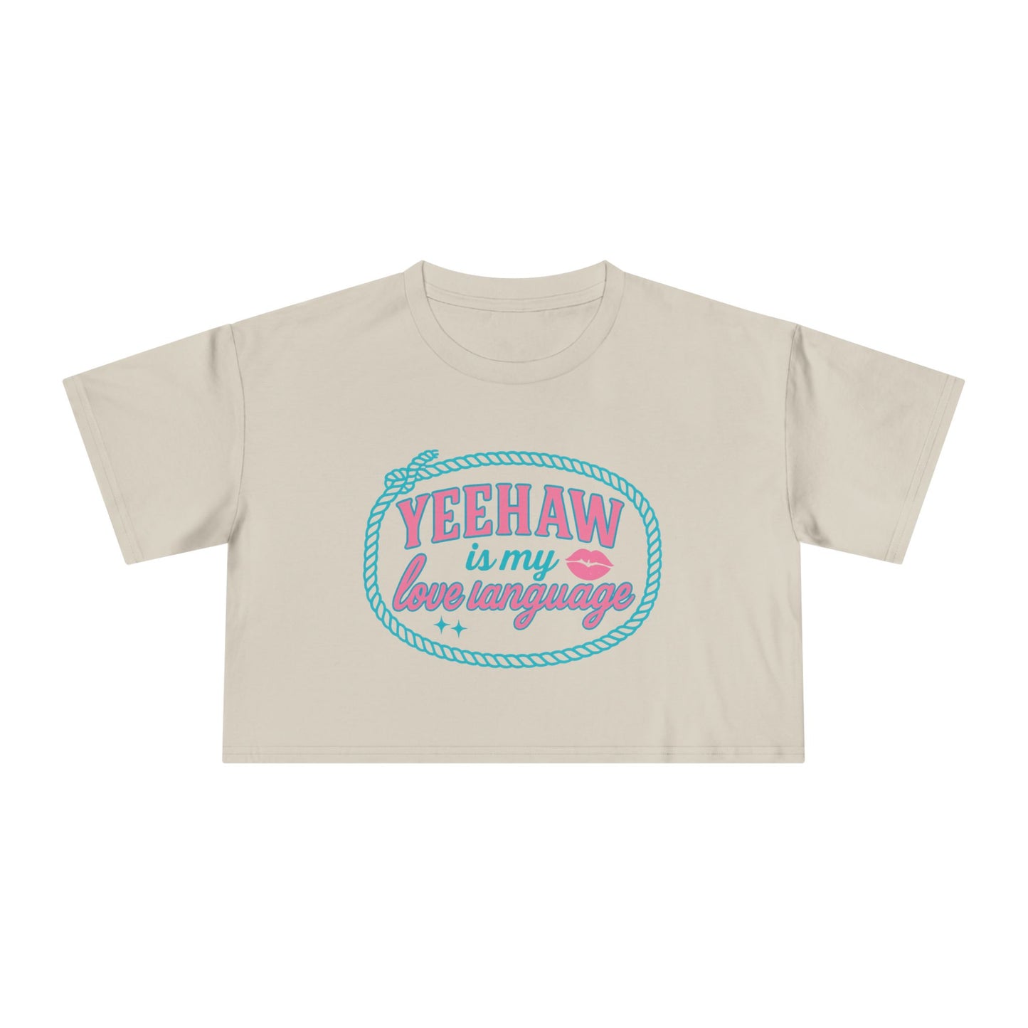 Yeehaw Is My Love Language Crop Tee.