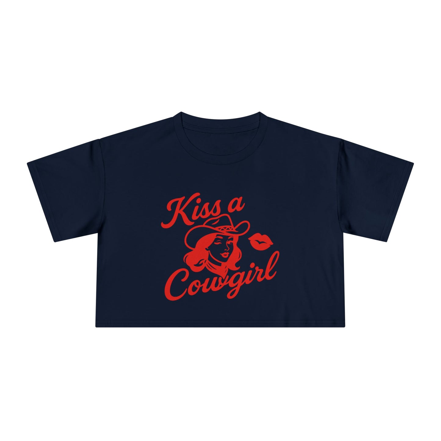 Kiss a Cowgirl Crop Tee.