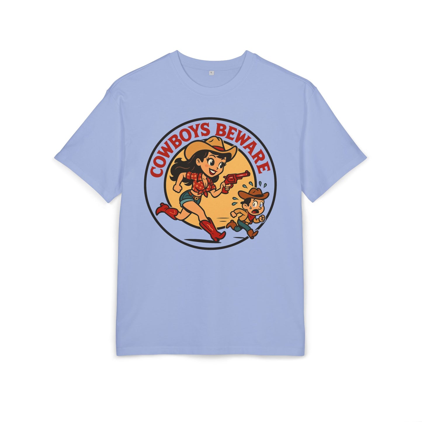 Cowboys Beware Oversize Tee.