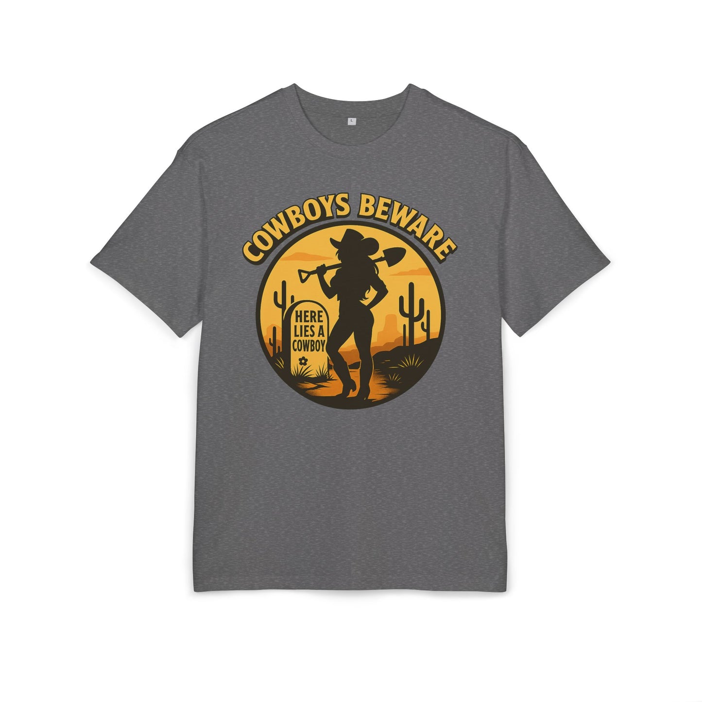 Cowboys Beware (Gravesite) Oversize Tee.