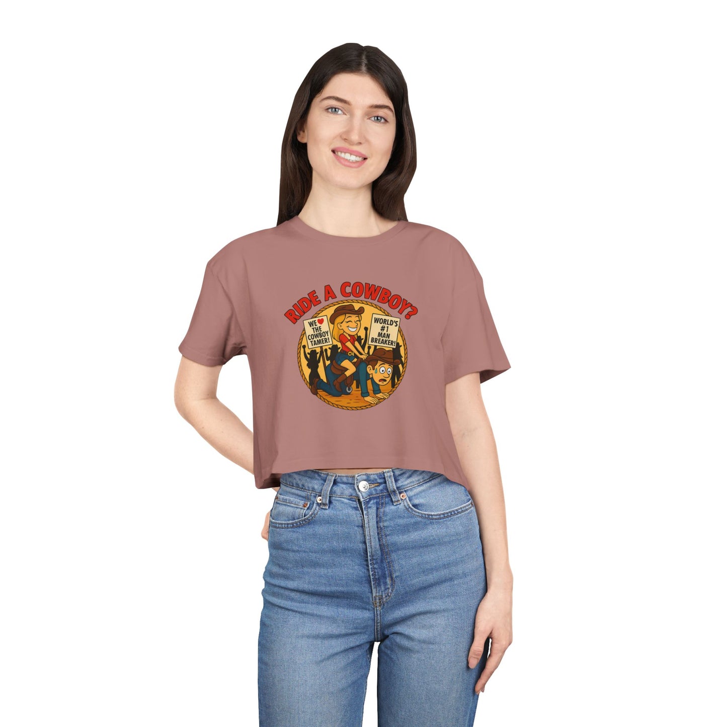 Ride a Cowboy? Crop Tee.