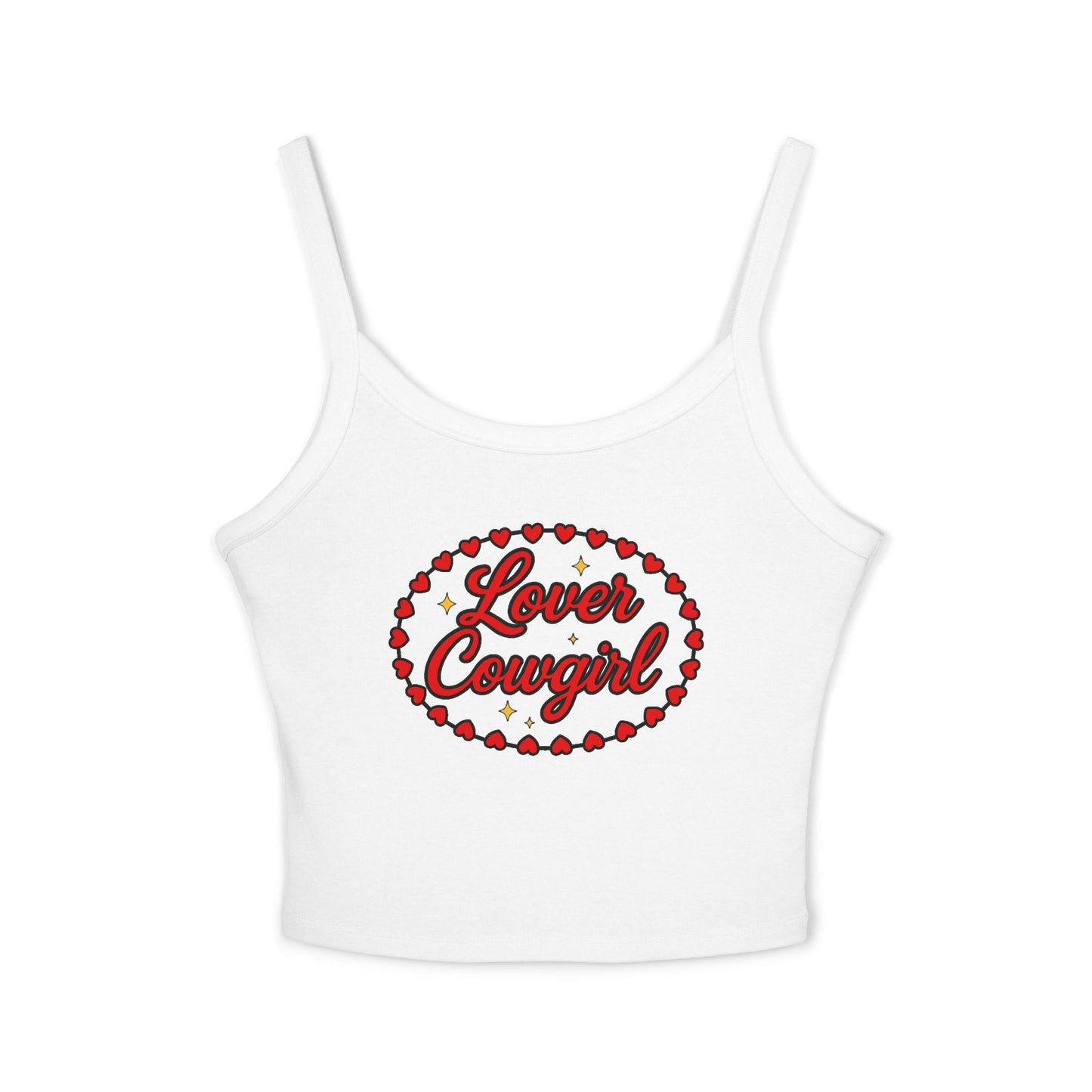 Lover Cowgirl Spaghetti Strap Tank.