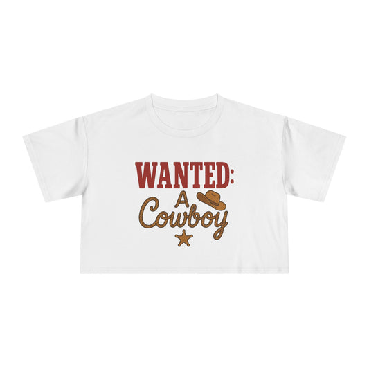 Wanted: A Cowboy Crop Tee.