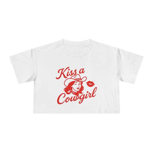 Kiss a Cowgirl Crop Tee.