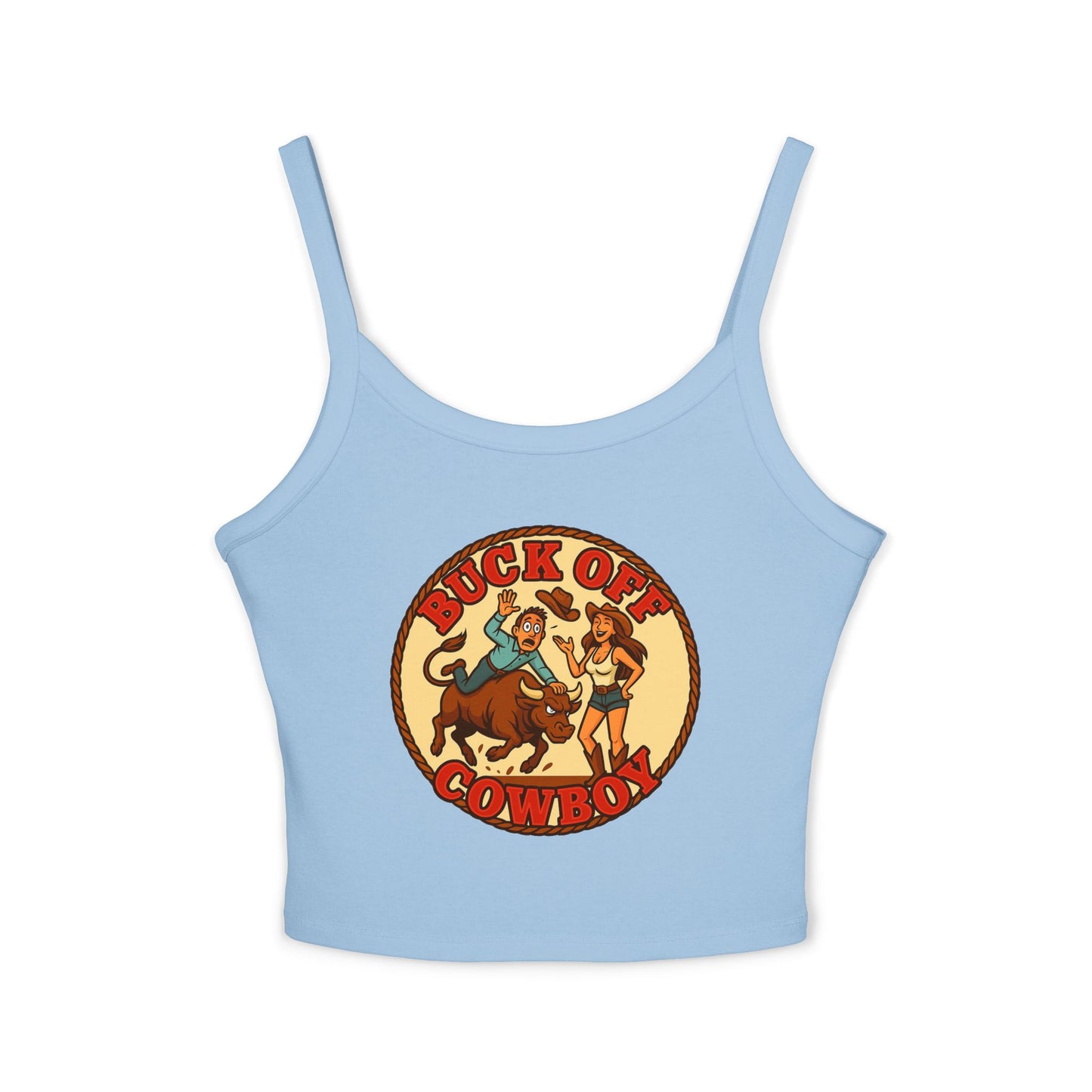 Buck Off Cowboy Spaghetti Strap Tank.