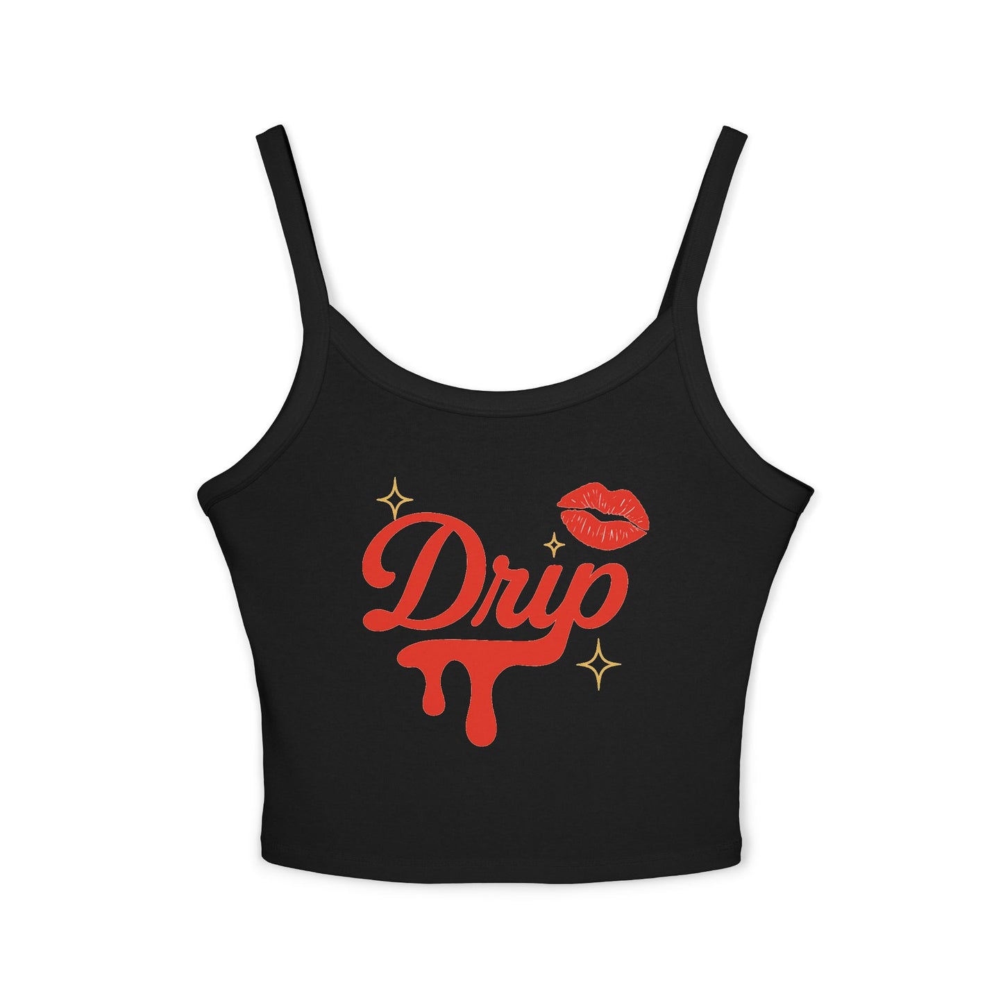 Drip Spaghetti Strap Tank.