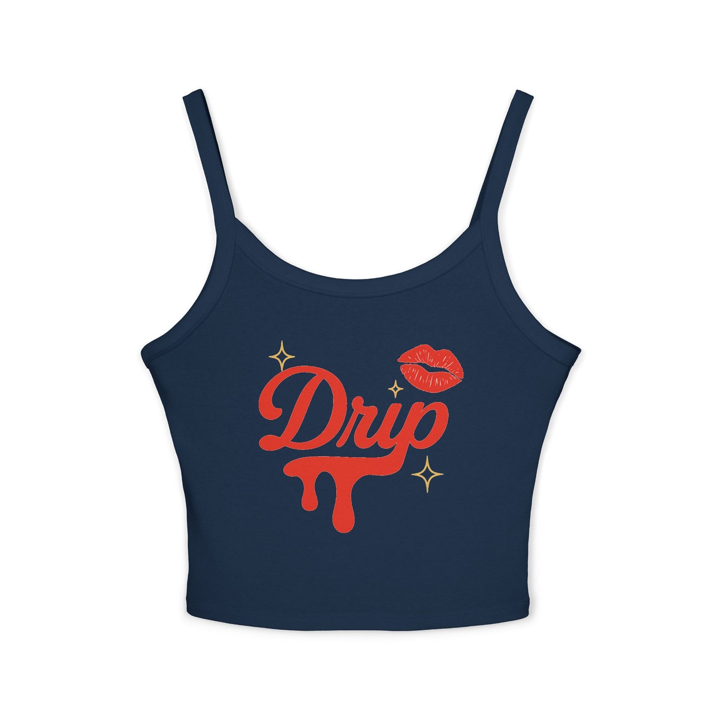 Drip Spaghetti Strap Tank.
