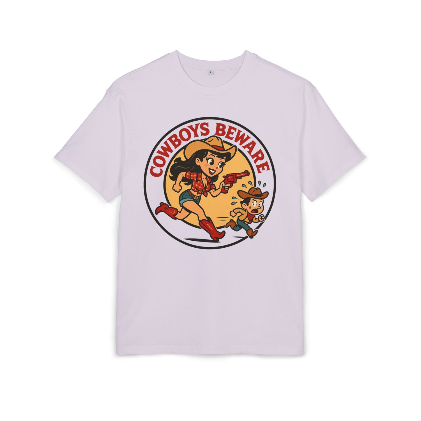 Cowboys Beware Oversize Tee.