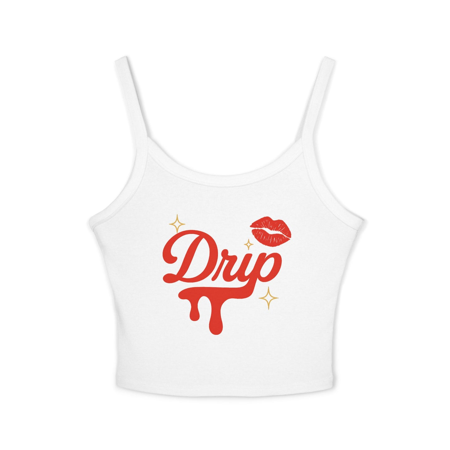 Drip Spaghetti Strap Tank.