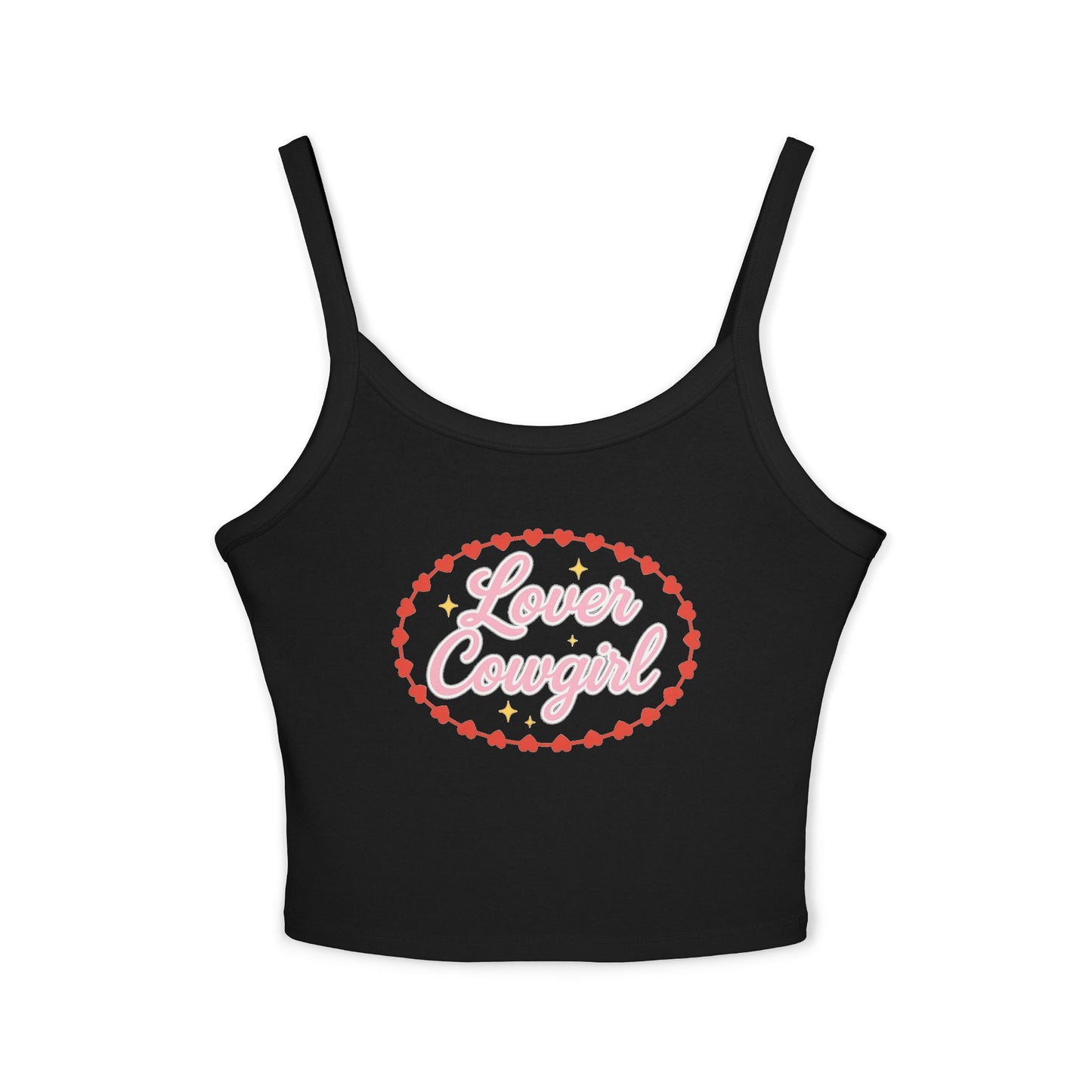 Lover Cowgirl Spaghetti Strap Tank.