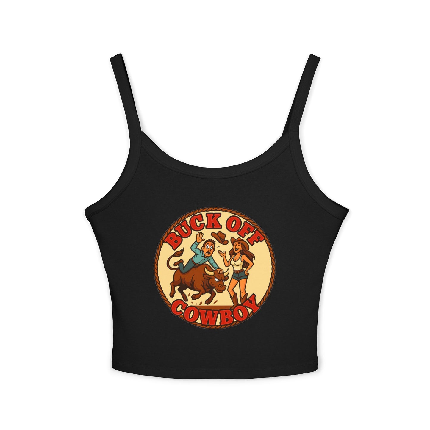 Buck Off Cowboy Spaghetti Strap Tank.