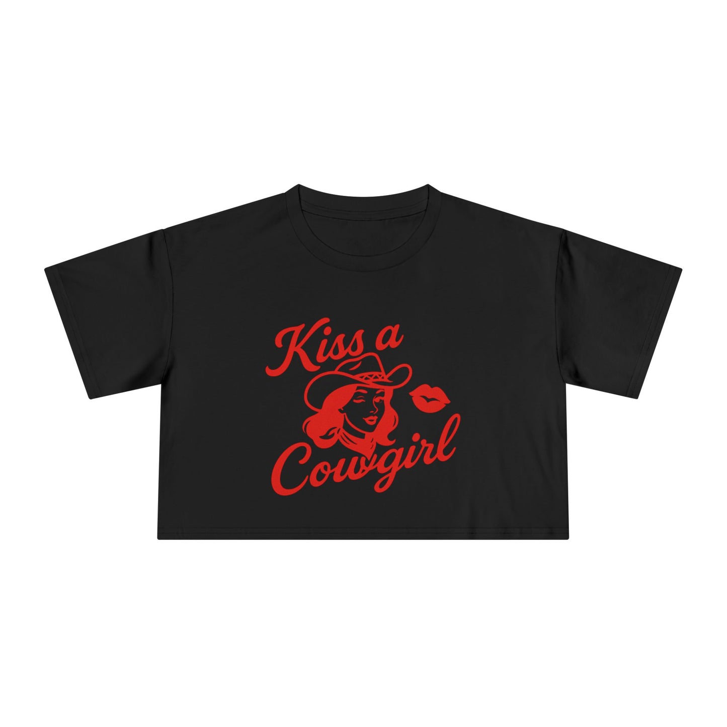Kiss a Cowgirl Crop Tee.