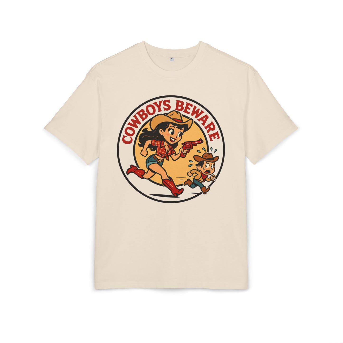 Cowboys Beware Oversize Tee.