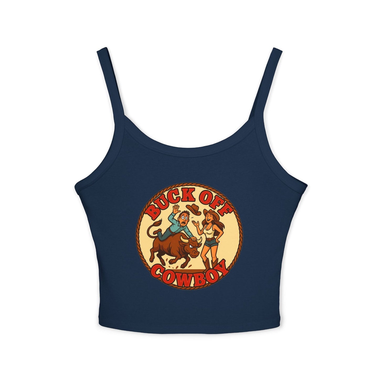 Buck Off Cowboy Spaghetti Strap Tank.