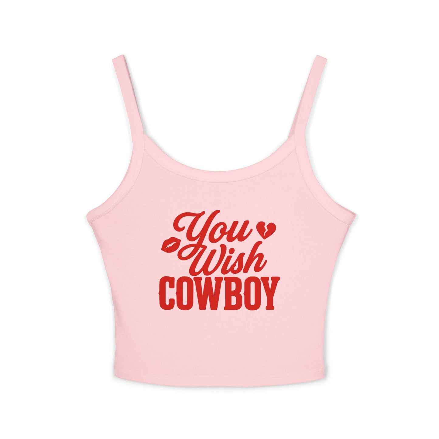 You Wish Cowboy Spaghetti Strap Tank.