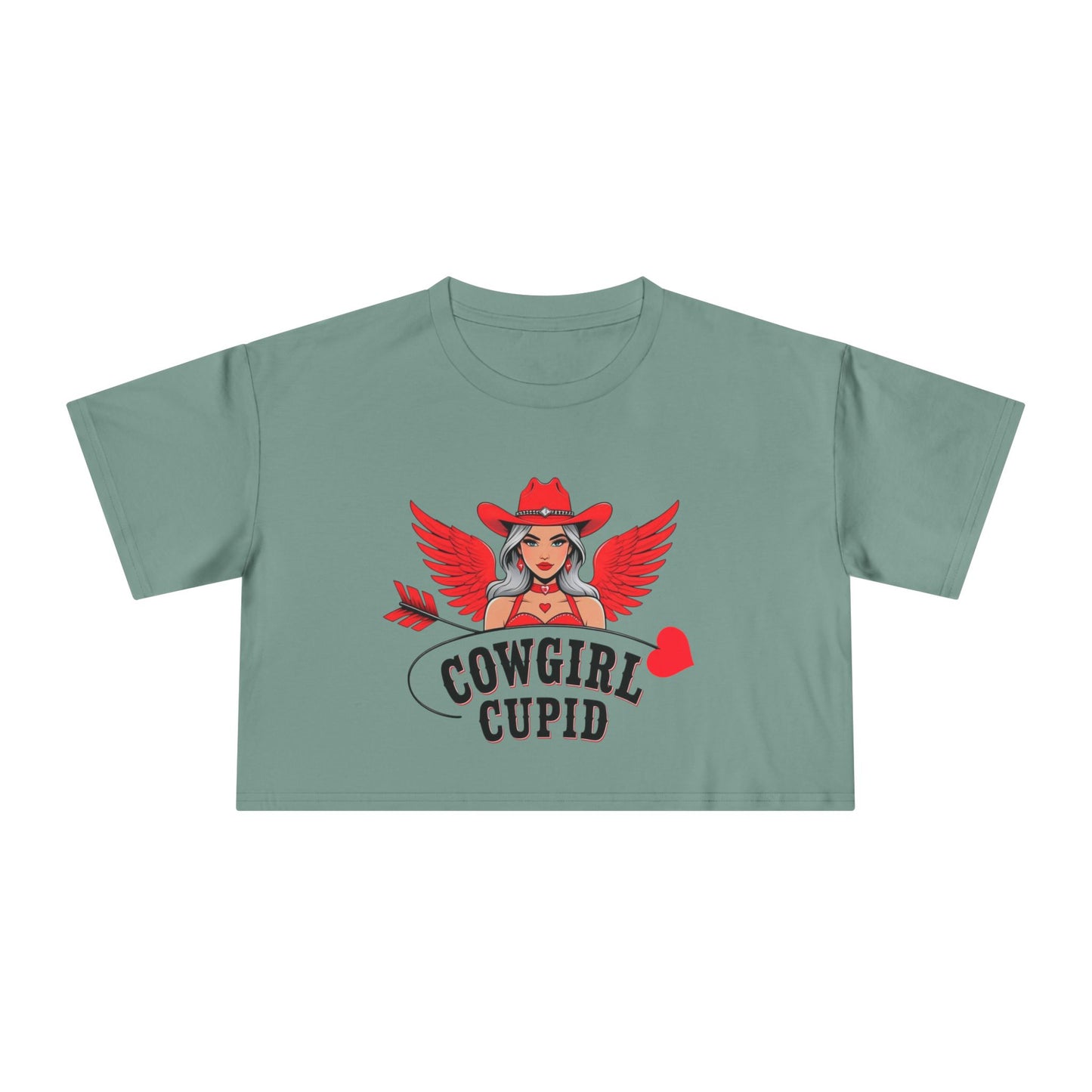 Cowgirl Cupid Crop Tee.