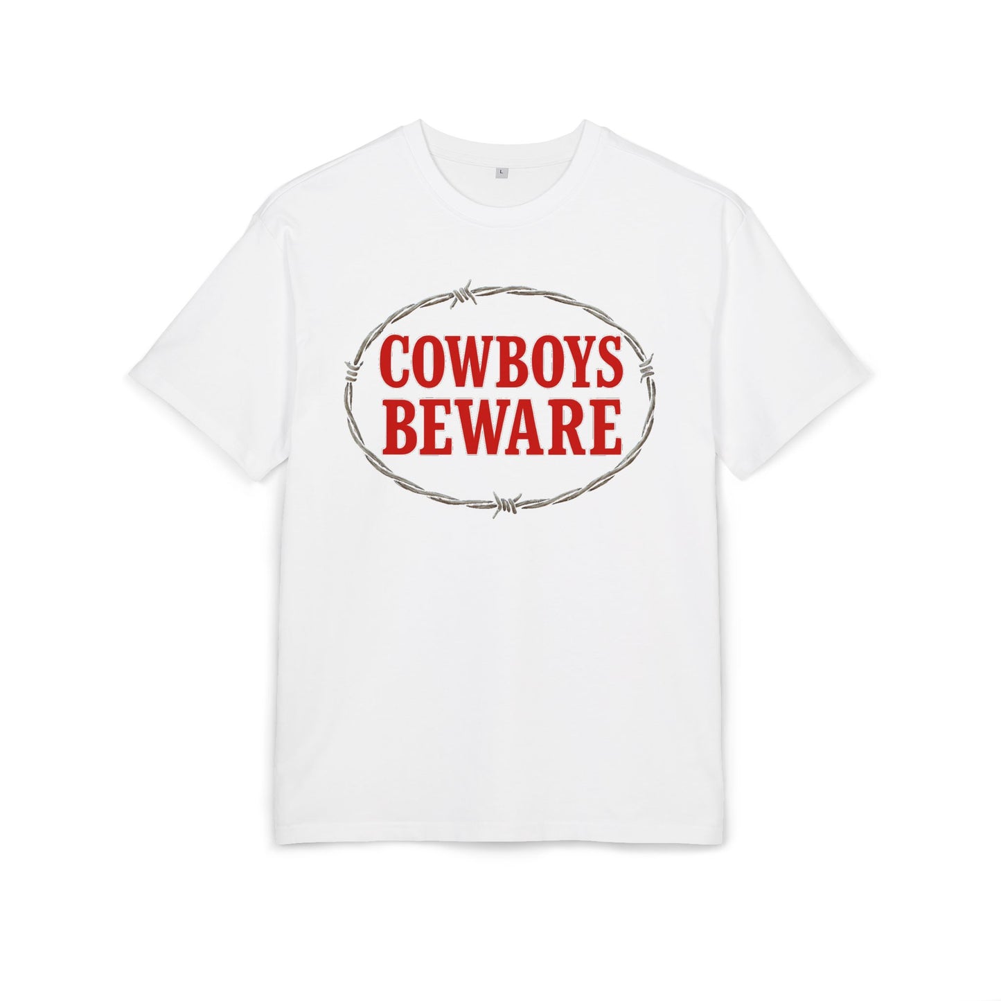 Cowboys Beware Oversize Tee.