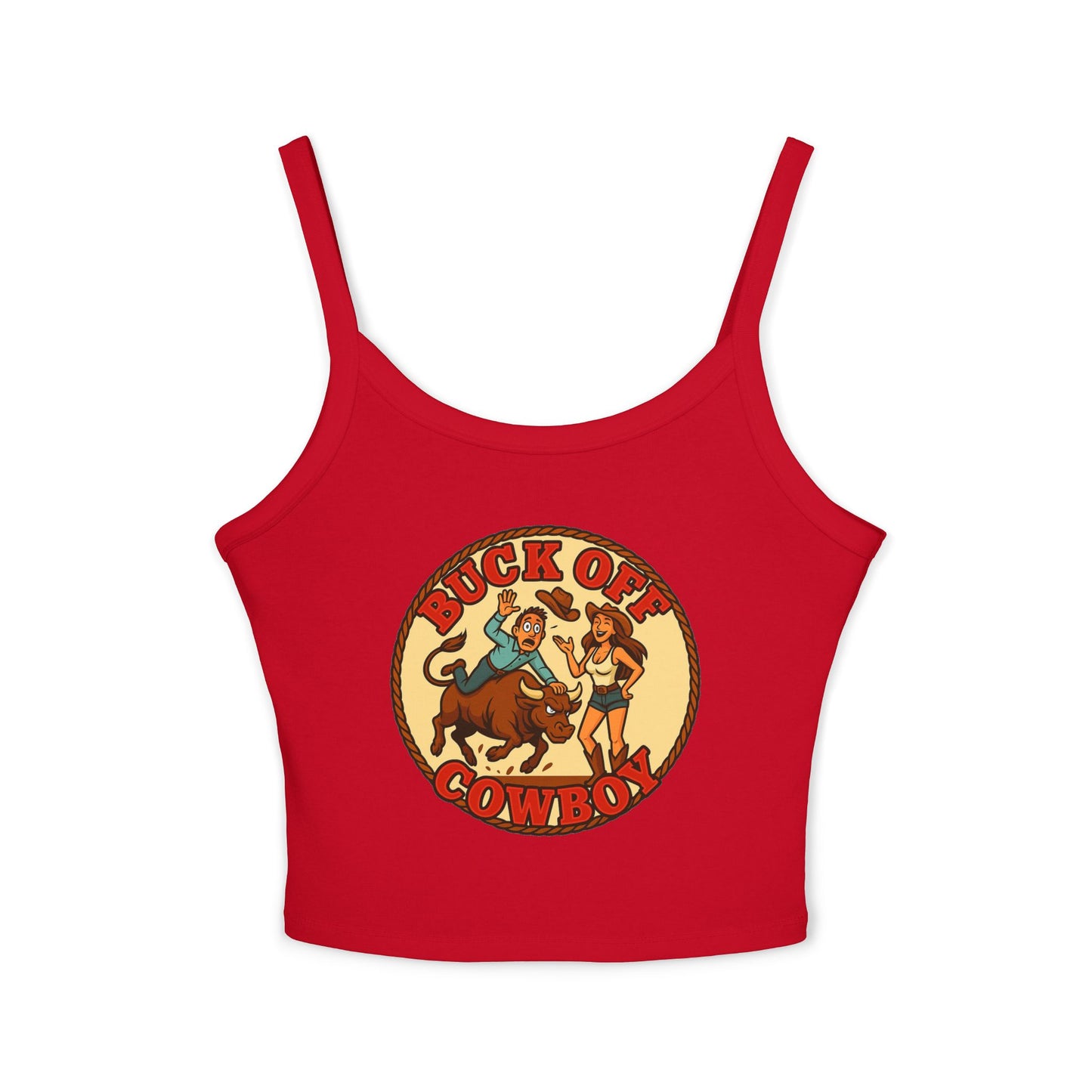 Buck Off Cowboy Spaghetti Strap Tank.