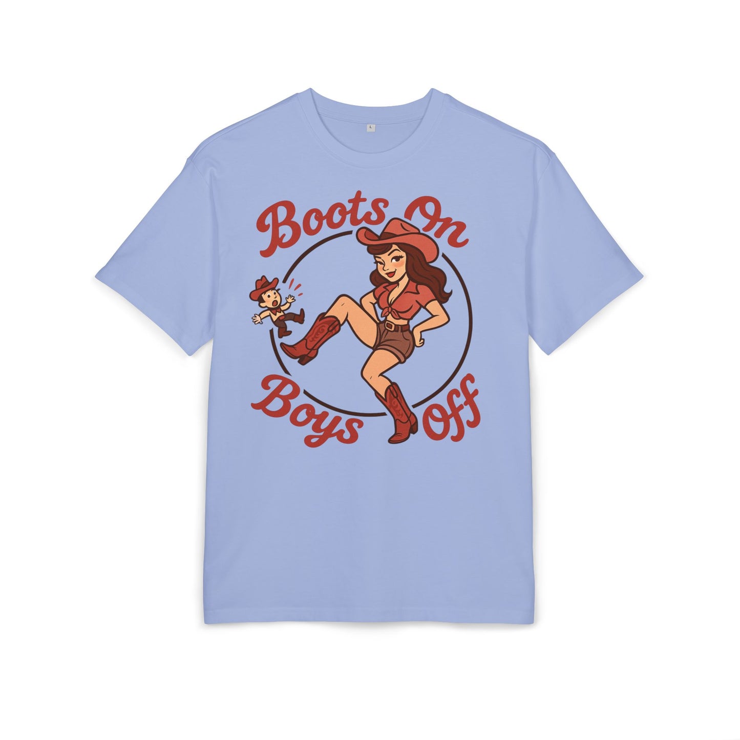 Boots On Boys Off Oversized Tee.