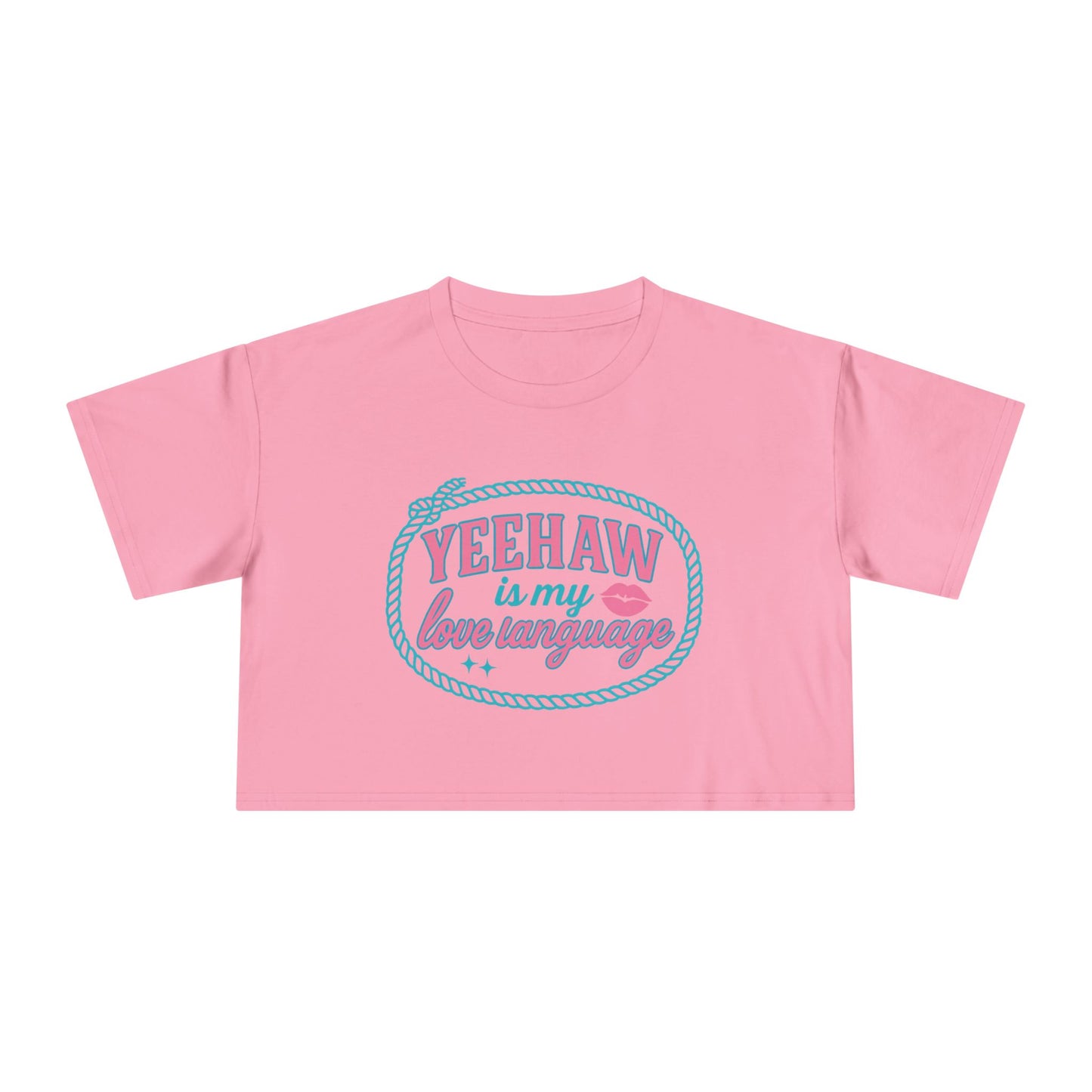 Yeehaw Is My Love Language Crop Tee.