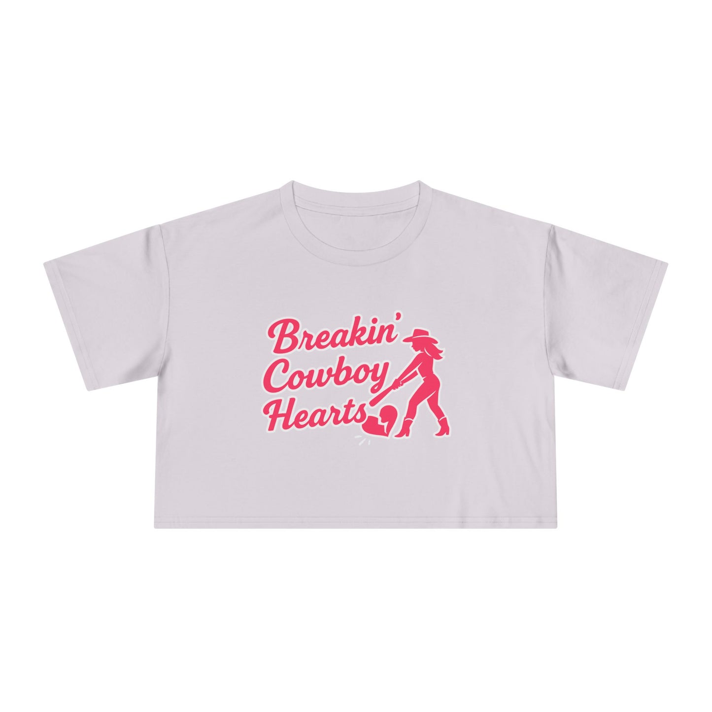 Breakin' Cowboy Hearts Crop Tee.