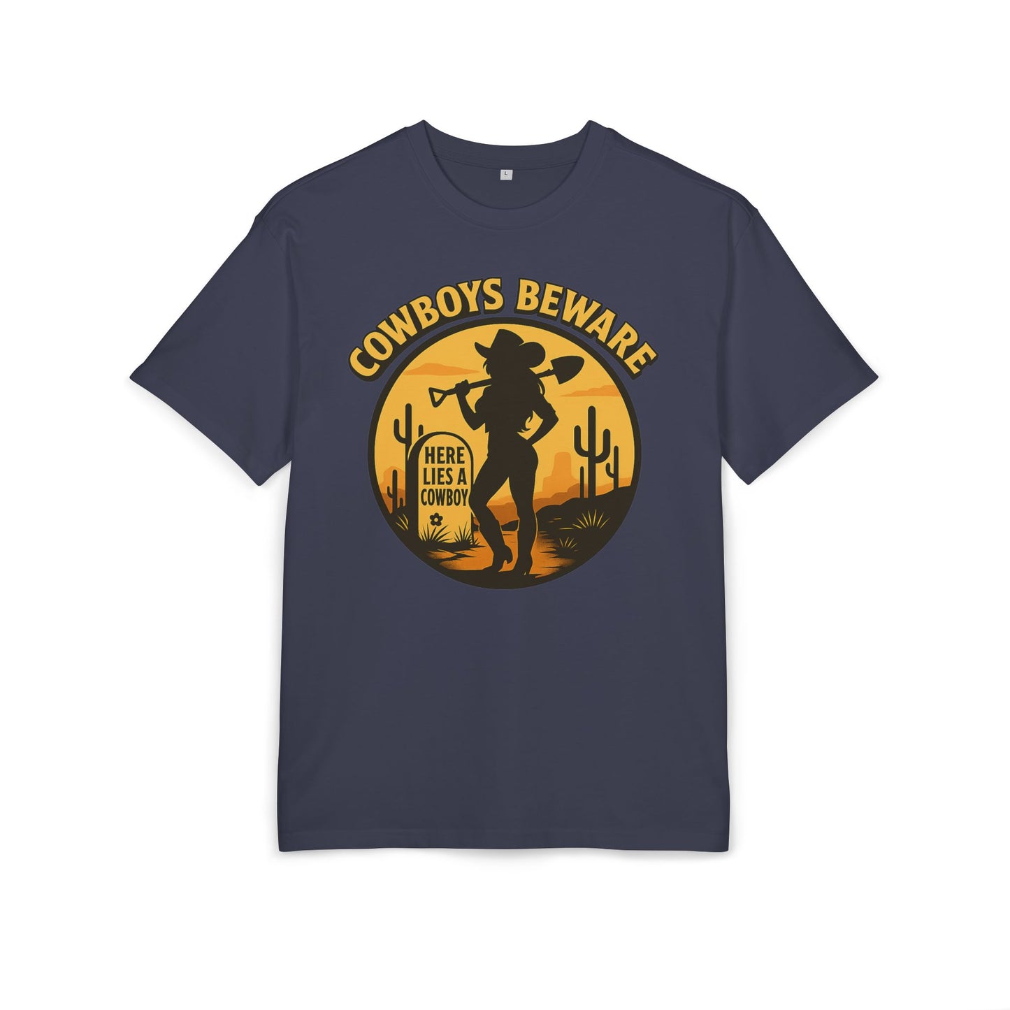 Cowboys Beware (Gravesite) Oversize Tee.