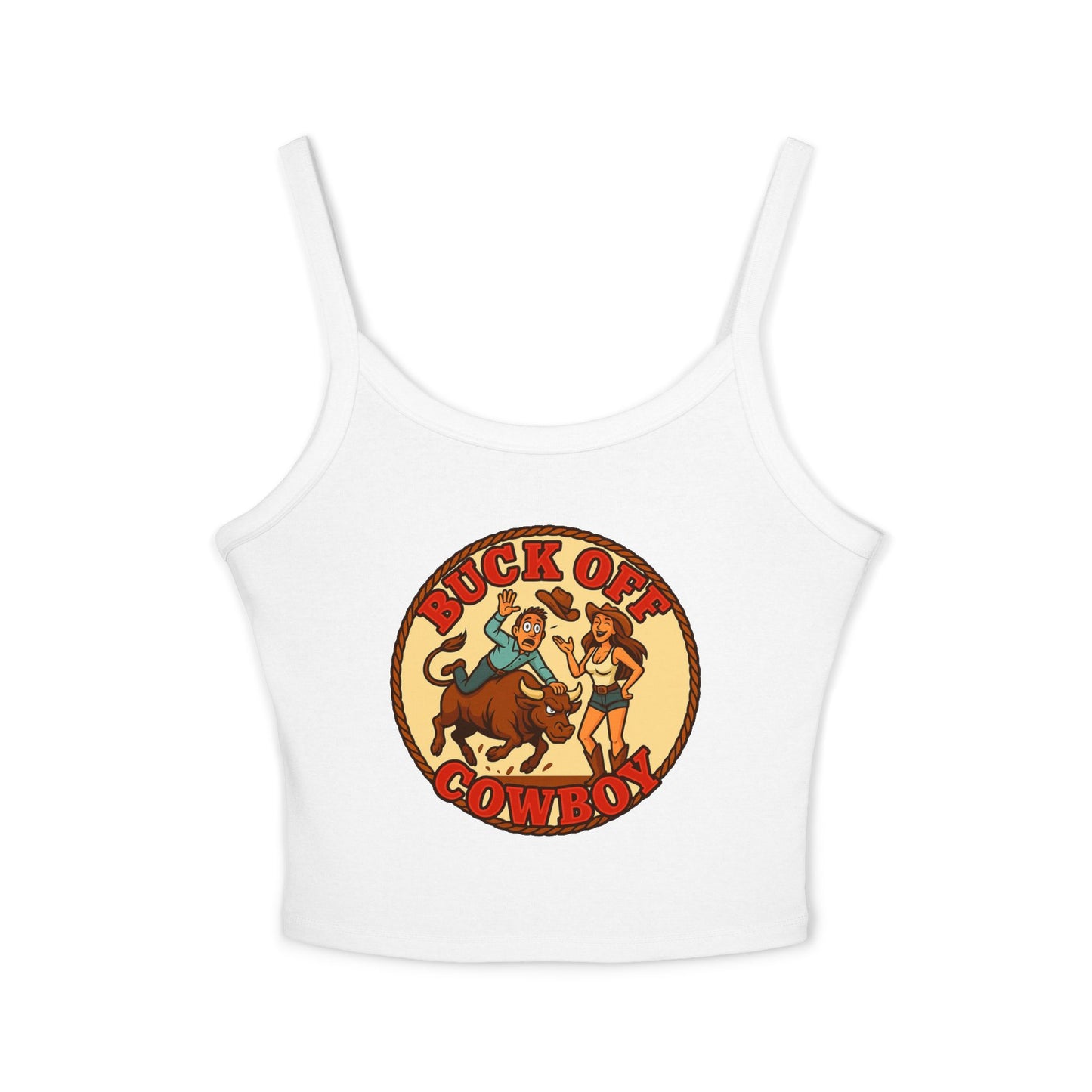 Buck Off Cowboy Spaghetti Strap Tank.