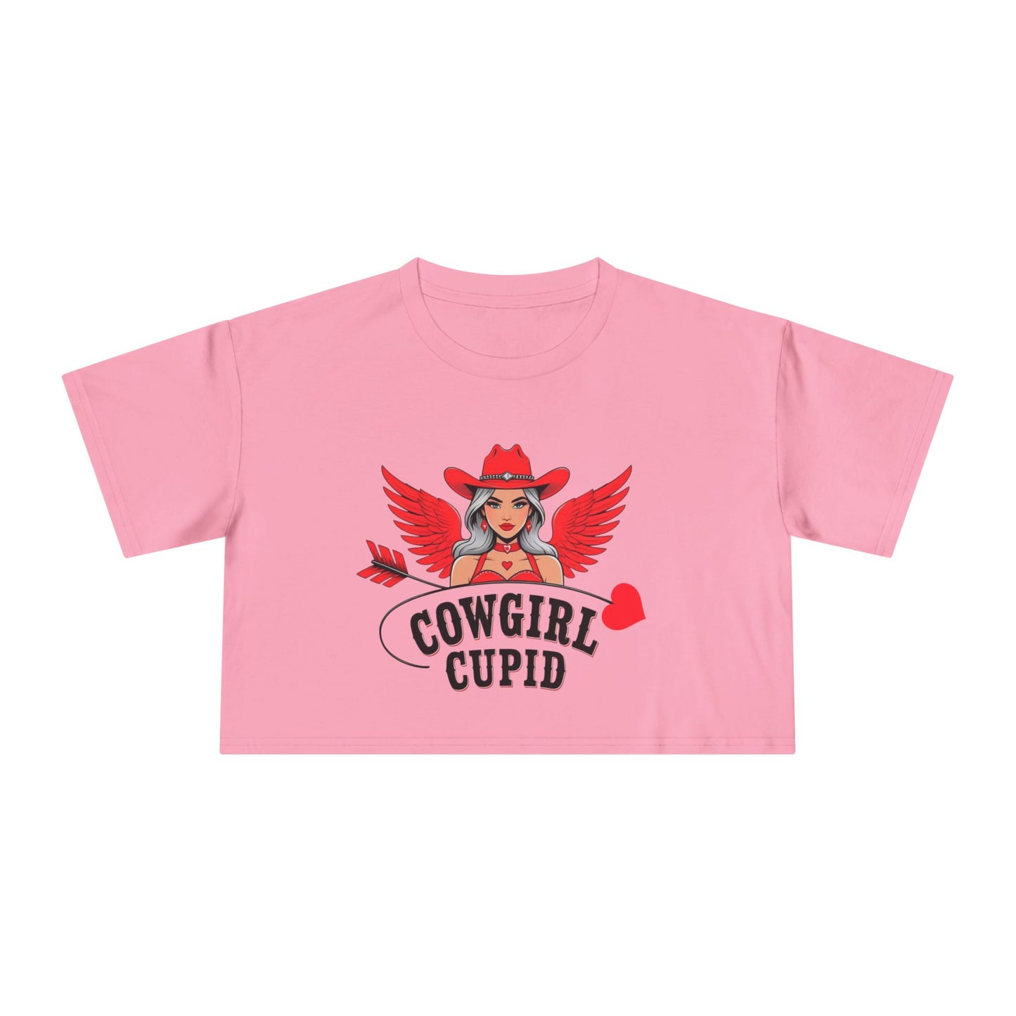 Cowgirl Cupid Crop Tee.