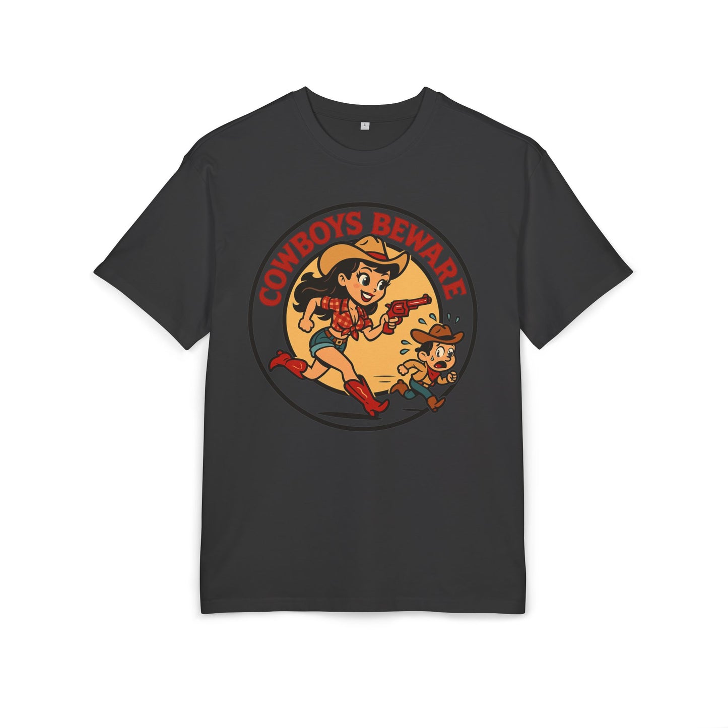 Cowboys Beware Oversize Tee.