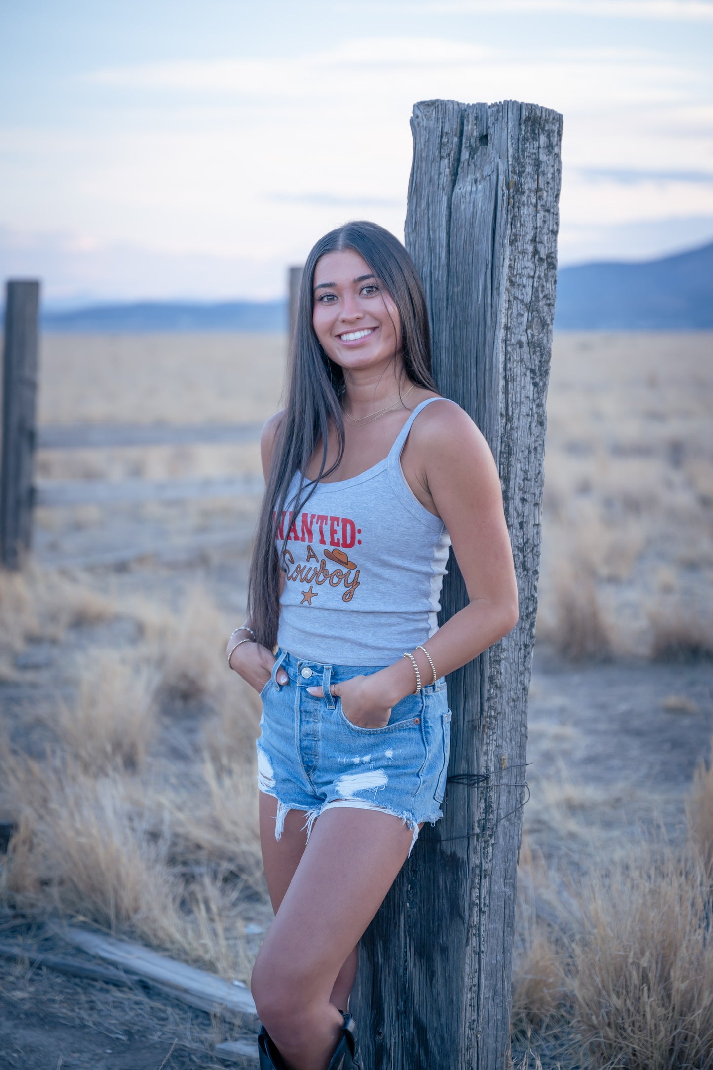 WANTED: A Cowboy Spaghetti Strap Tank