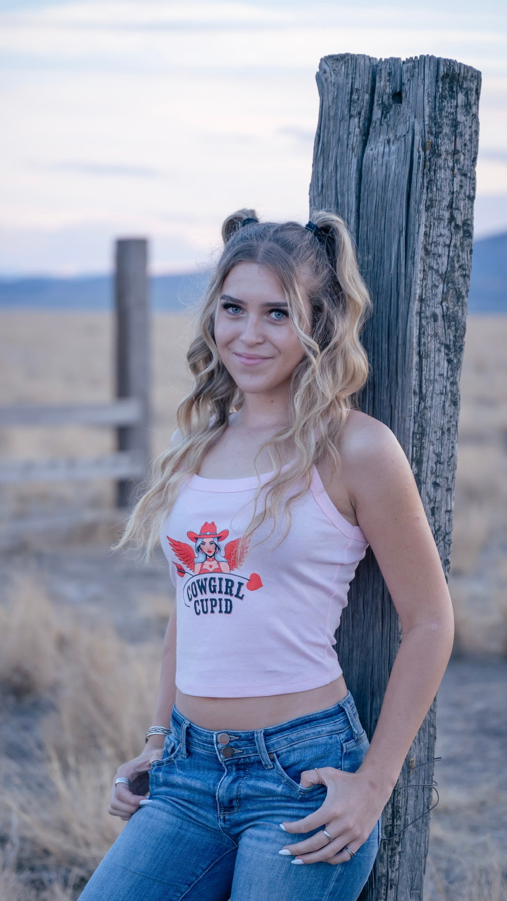 Cowgirl Cupid Spaghetti Strap Tank