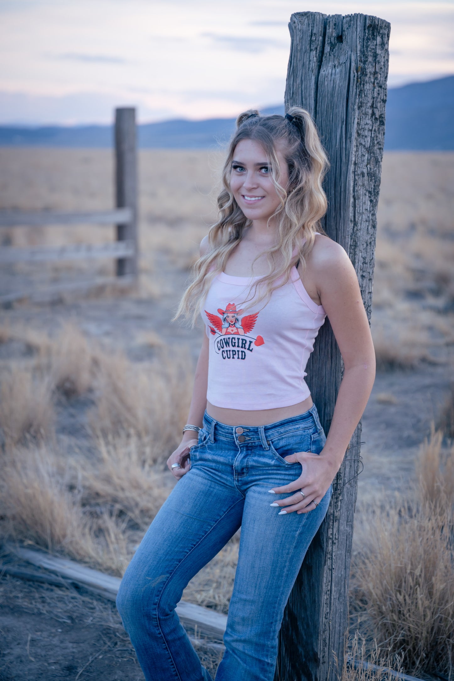 Cowgirl Cupid Spaghetti Strap Tank