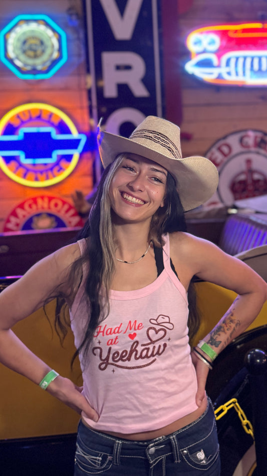 Had Me At Yeehaw Spaghetti Strap Tank