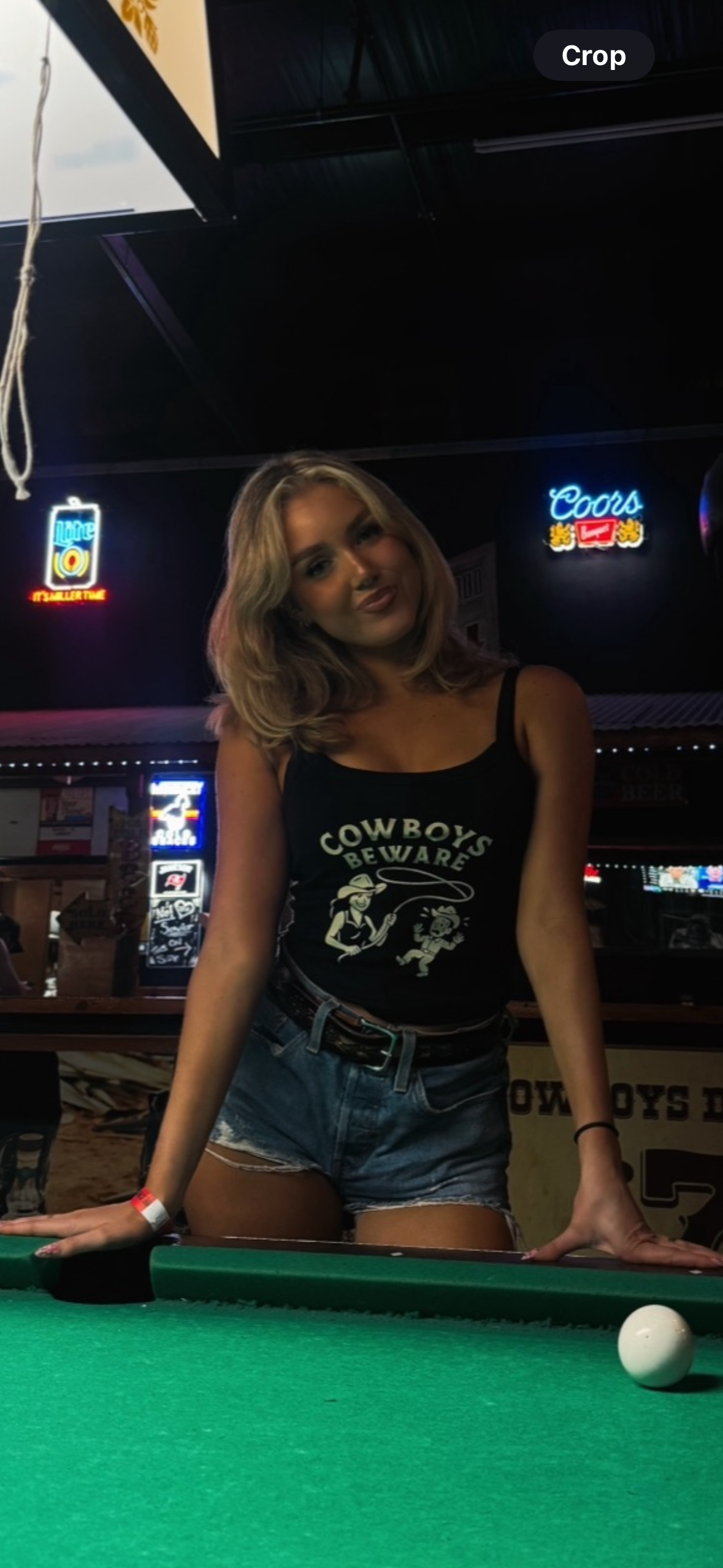 Cowboys Beware Spaghetti Strap Tank.