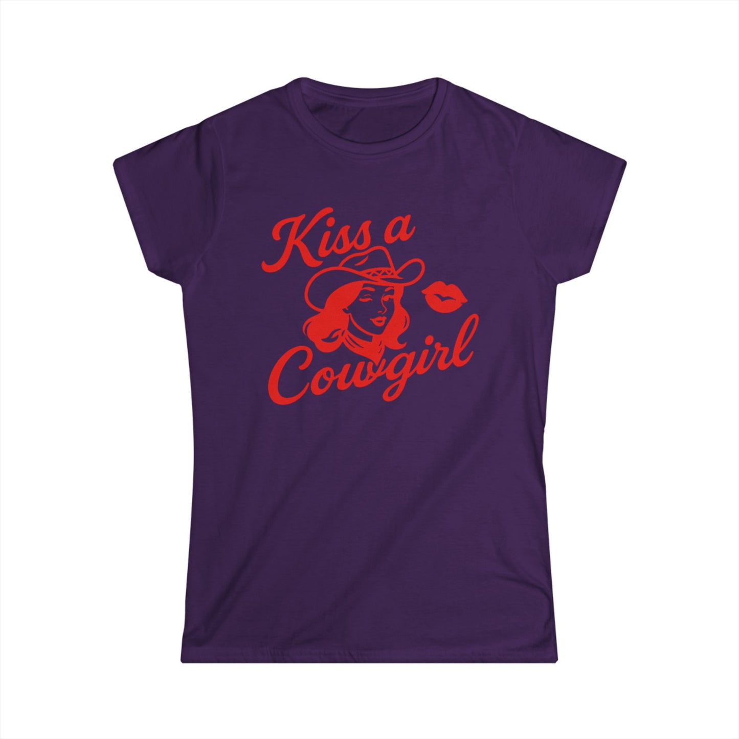 Kiss a Cowgirl Softstyle Tee.