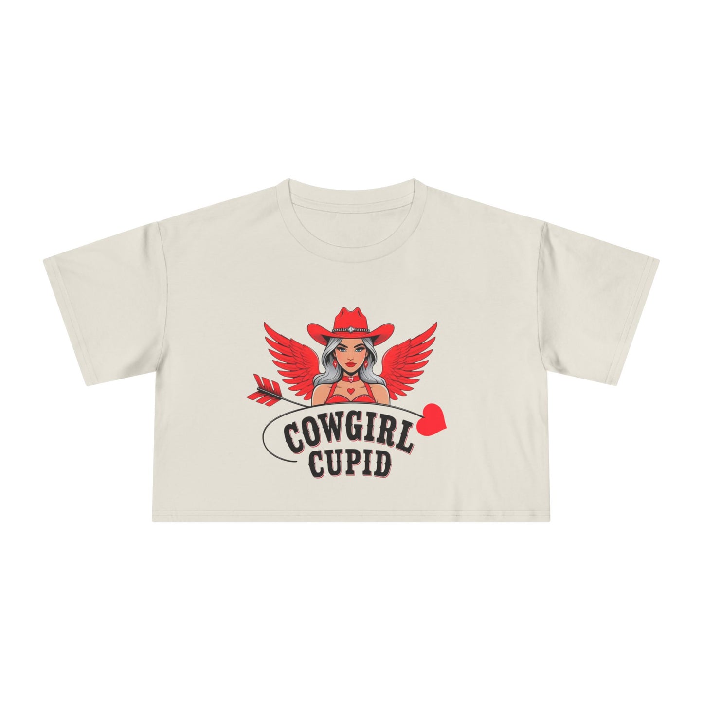 Cowgirl Cupid Crop Tee.