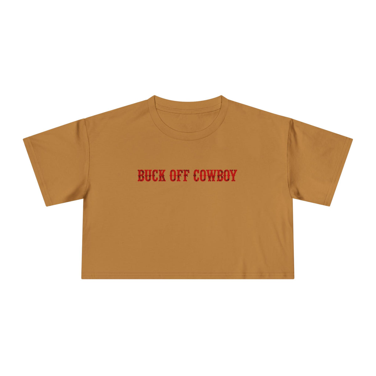 Buck Off Cowboy Crop Tee.