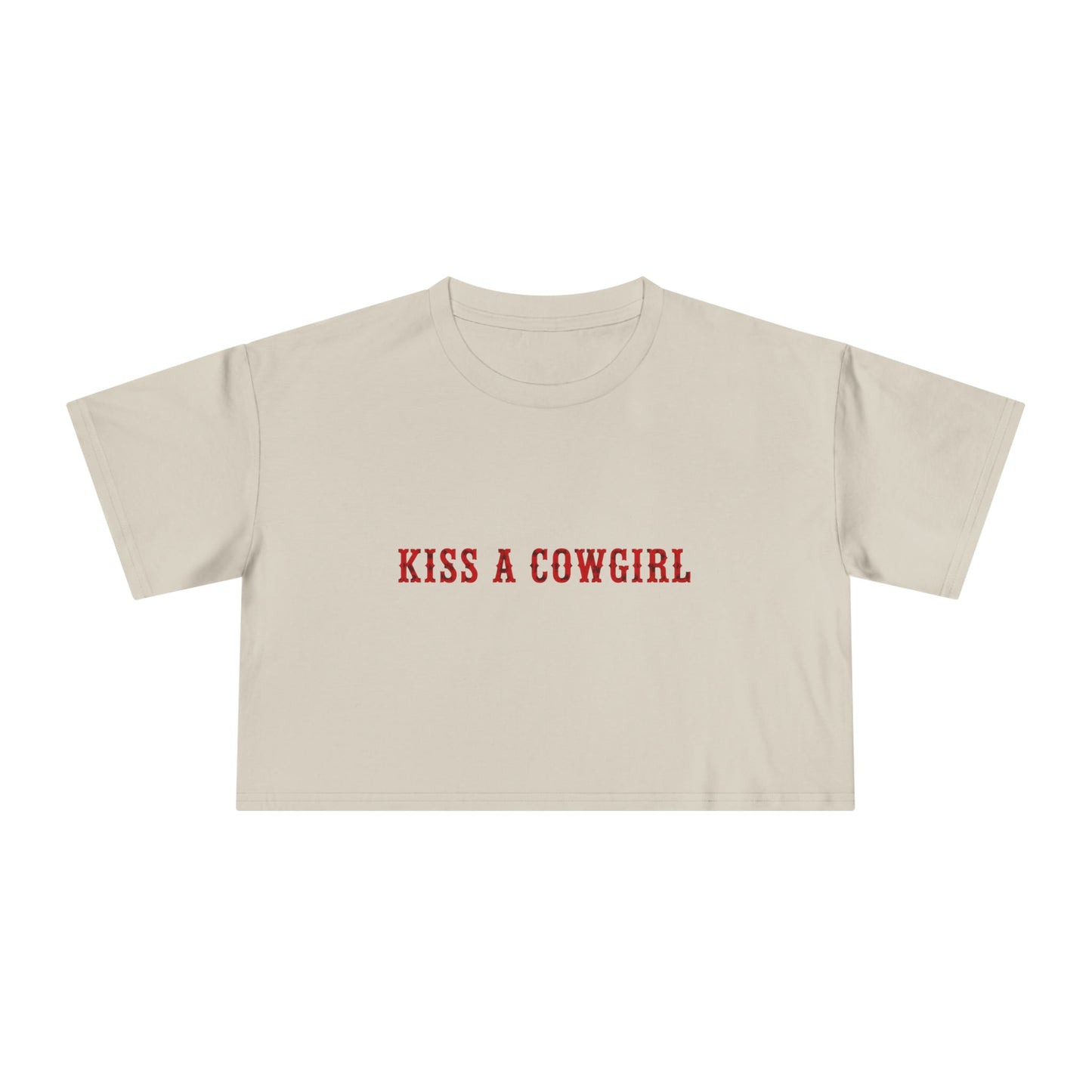Kiss a Cowgirl Crop Tee