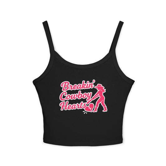 Breakin' Cowboy Hearts Spaghetti Strap Tank.