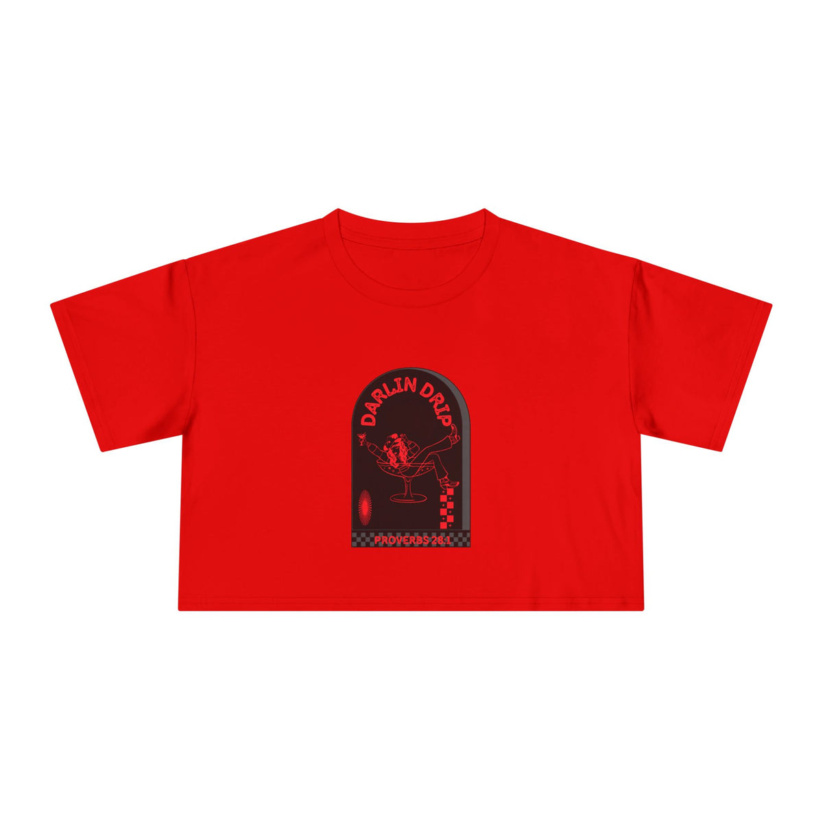 Darlin’ Drip Crop Tee.