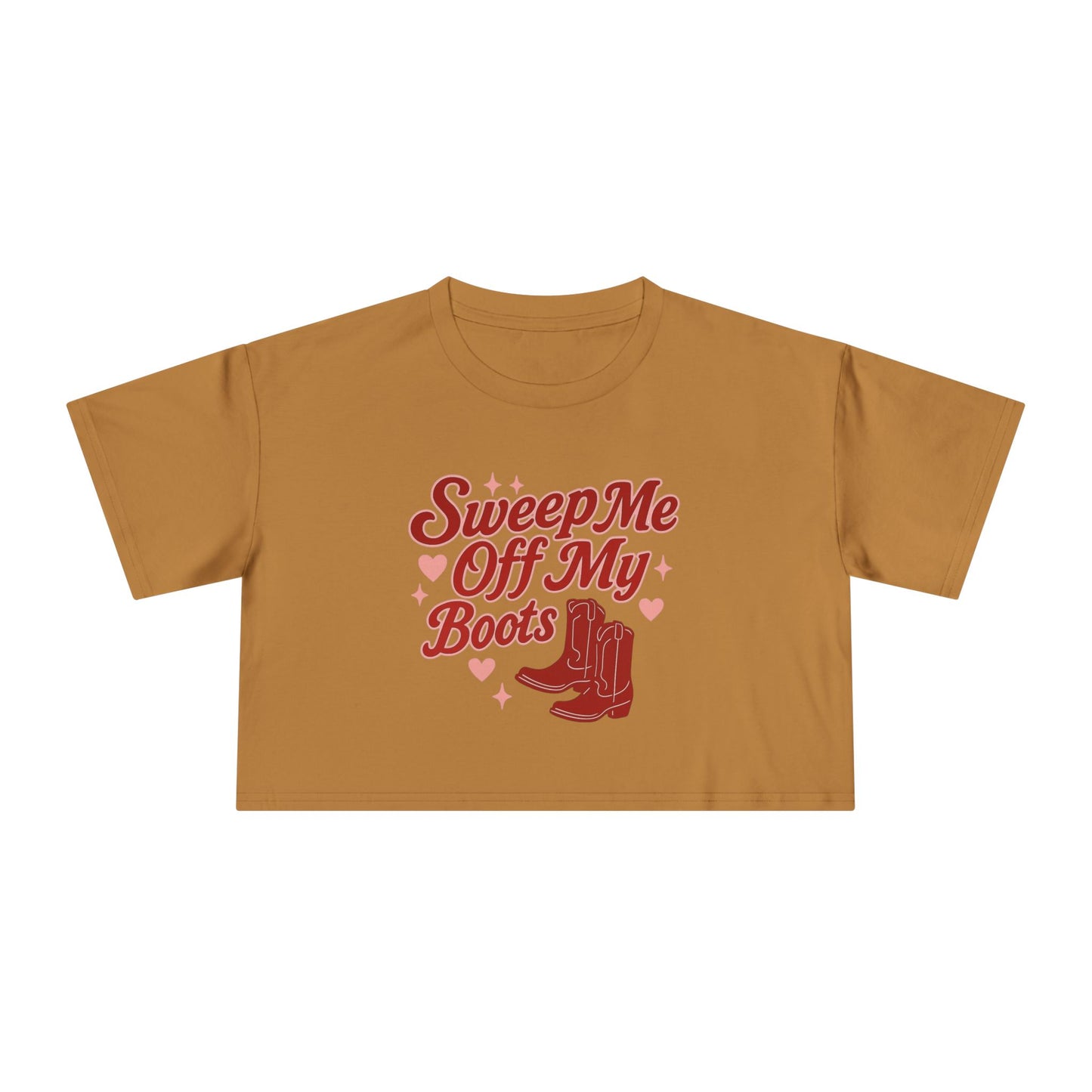 Sweep Me Off My Boots Crop Tee.