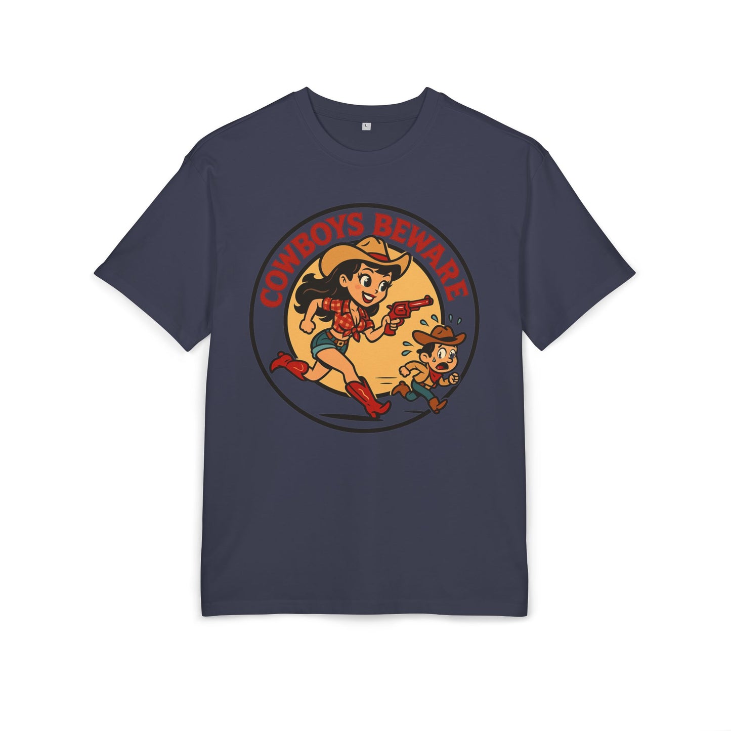 Cowboys Beware Oversize Tee.